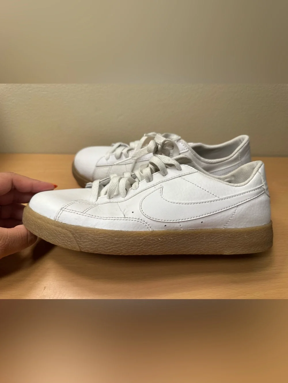 Nike Blazer Low GS Youth Shoes White Gum Brown DH1060 100 Size 7Y